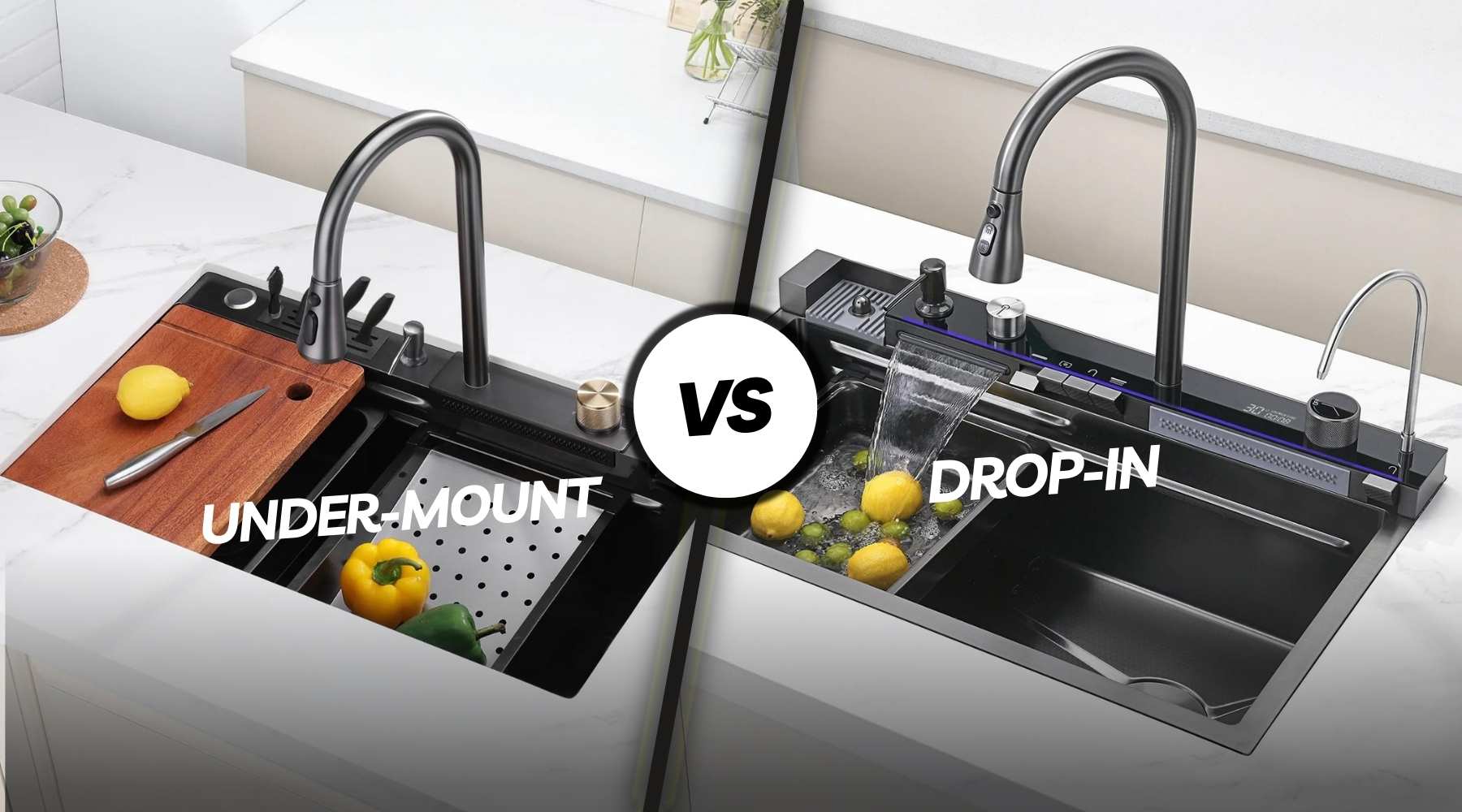 Undermount Sink vs. Drop-In Sink: Which is Right for You? – Sinkple