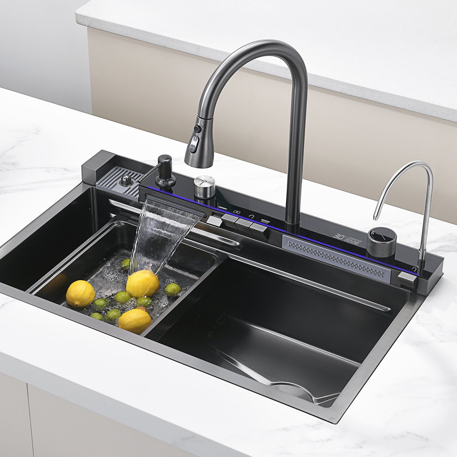 Smart Workstaion Nano Kitchen Sink With Waterfall Faucet Sinkple   SKS2305 4a99e314 3354 474b A5f5 123d881cdd71 